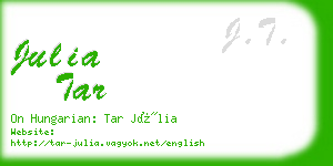 julia tar business card